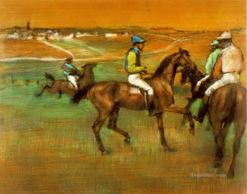 Edgar Degas Painting - caballos de carrera 1888 Edgar Degas